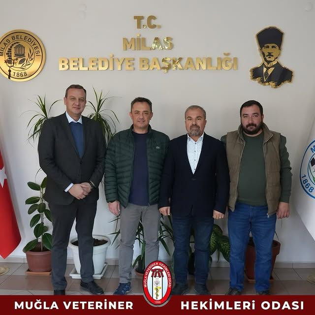 Milas Belediye Başkan Vekili'ne Veteriner Hekimlerinden Ziyaret