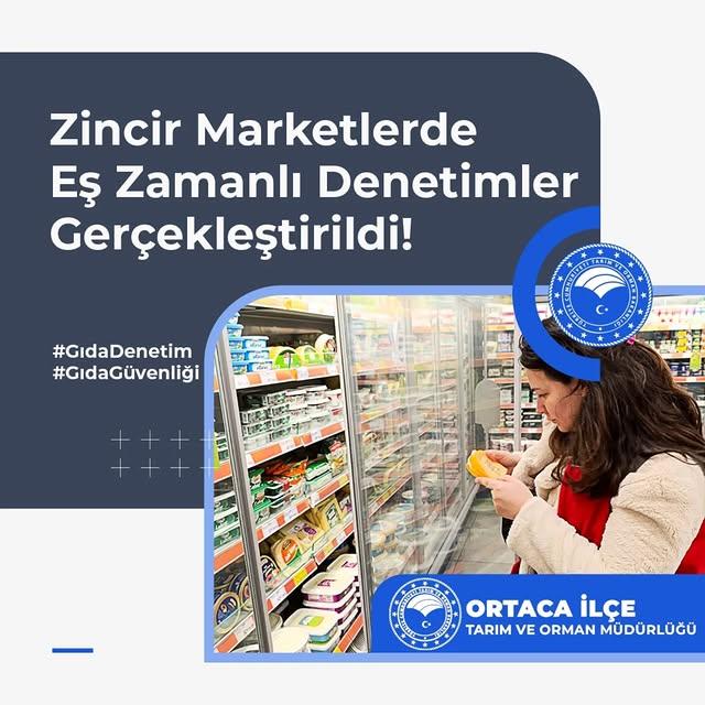 Zincir Marketlere Eş Zamanlı Denetim Yapıldı