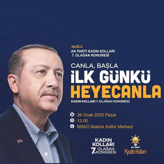 Muğla AK Parti Kadın Kolları 7. Olağan Kongresi Düzenleniyor