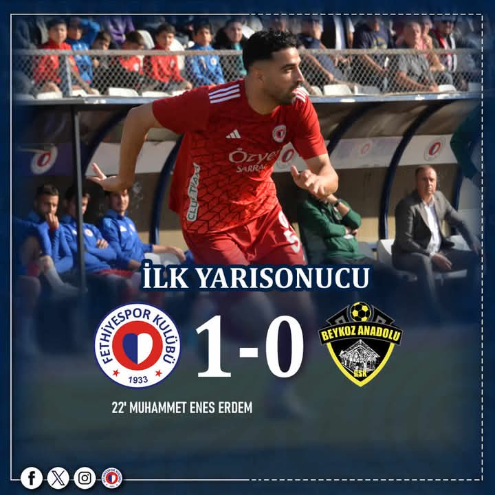 Fethiyespor Beykoz Anadolu'yu İlk Yarıda 1-0 Önde Kapattı