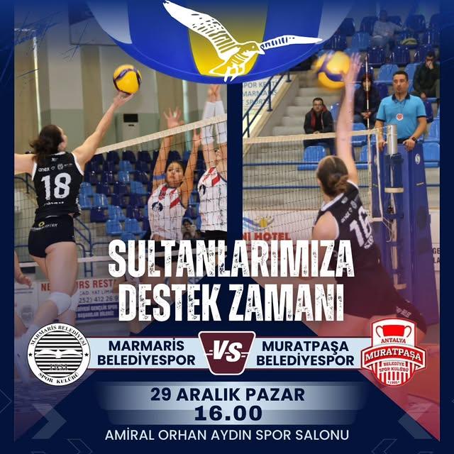 Türkiye Kadınlar Voleybol 2. Ligi: Marmarisin Sultanları Muratpaşa Belediye Spor İle Mücadele Ediyor