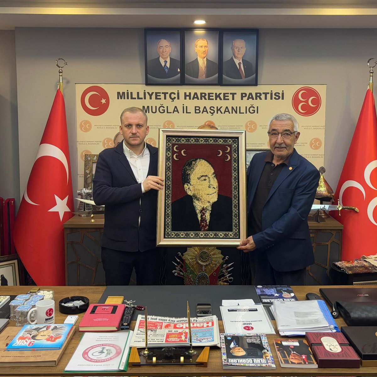 MHP Muğla İl Başkanlığı'na Nazik Ziyaret