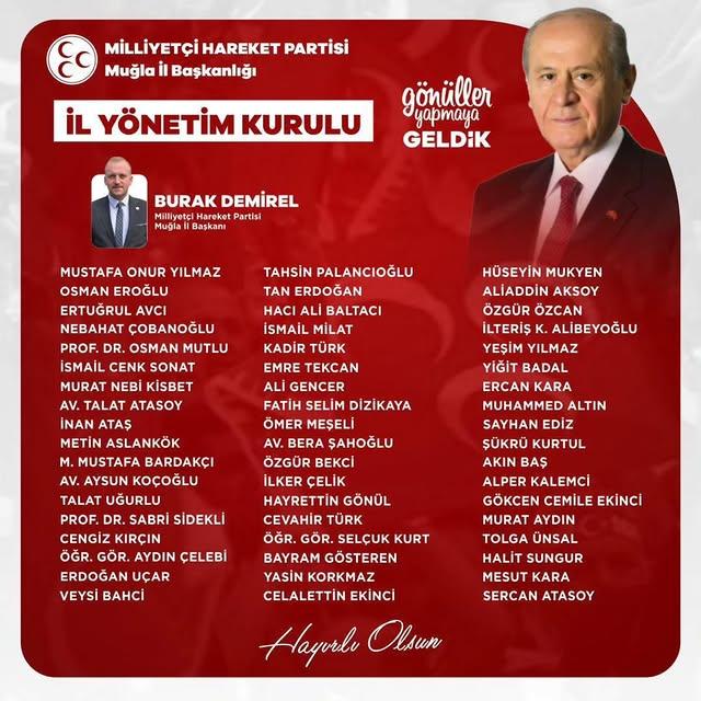 MHP İl Yönetim Kurulu Yeni Yönetim İle Geleceğe Umutla Bakıyor