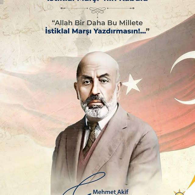 AK Parti Muğla İl Başkanlığı'ndan 12 Mart İstiklal Marşı'nın Kabulü Mesajı