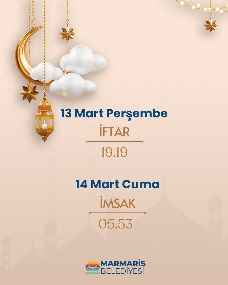 Marmaris'te Ramazan Ayı Başladı: İftar Vakitleri Belli Oldu