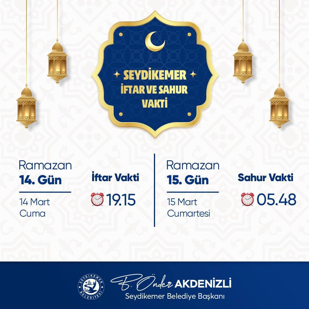 Seydikemer'de Ramazan Ayı Başladı