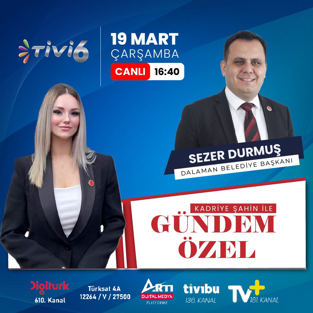 Dalaman Belediye Başkanı Canlı Yayında Gündemi Değerlendirecek